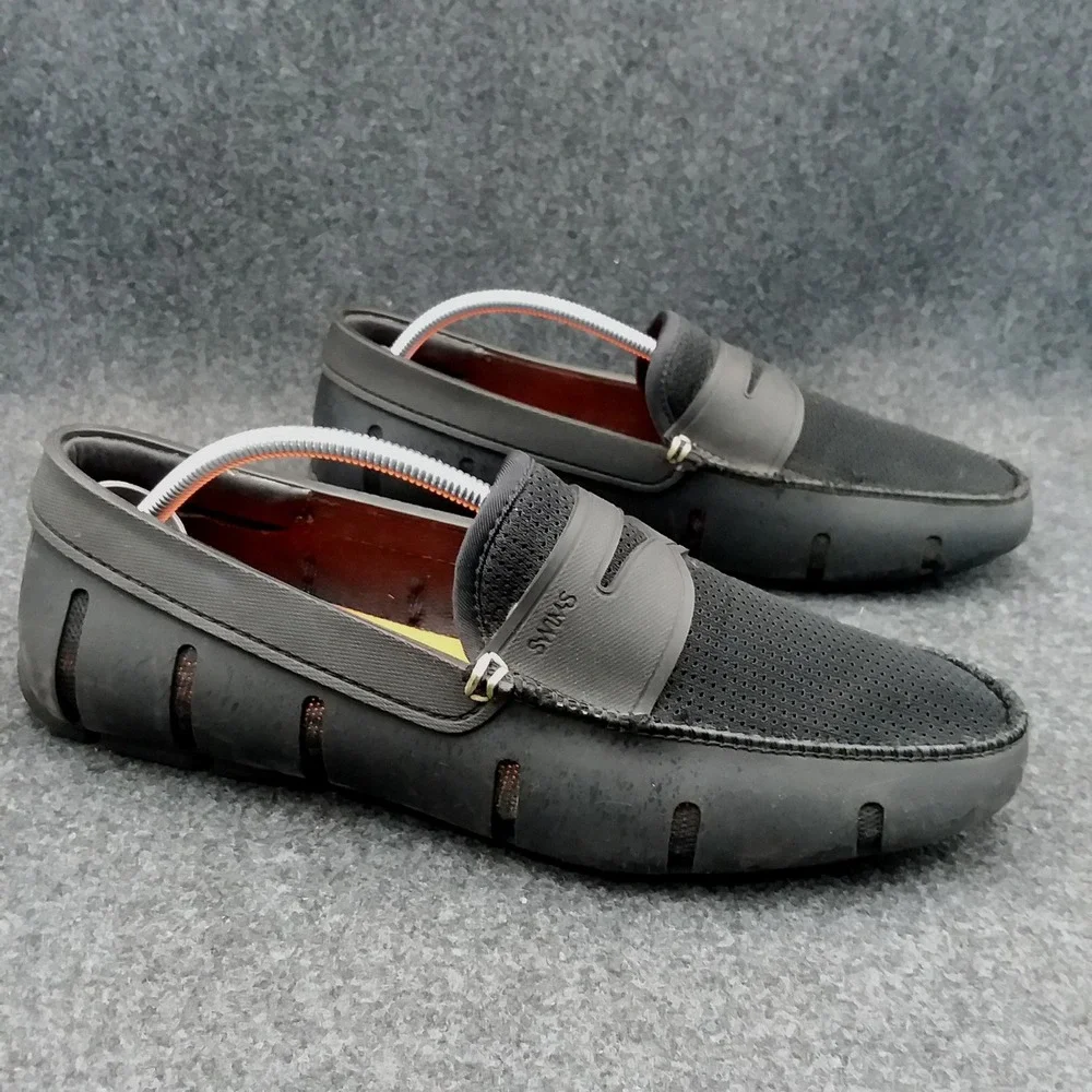 SWIMS Penny Loafers Slip-On Mesh Moccasins Classic Boat/Deck Shoes Men's Size 7‎